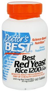 Doctors Best   Best Red Yeast Rice with CoQ10 1200 mg.   60 Tablets