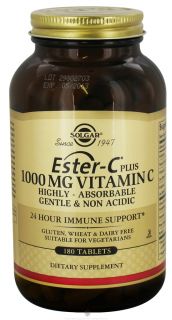 Solgar   Ester C Plus Vitamin C 1000 mg.   180 Tablets