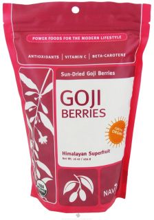 Navitas Naturals   Sun Dried Goji Berries Certified Organic   16 oz.