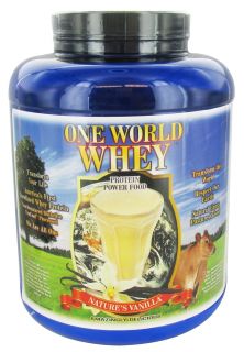 One World Whey   Protein Power Food Natures Vanilla   5 lb.