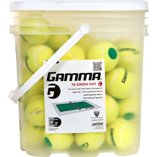 Gamma 78 Green Dot 48 Ball Bucket: Gamma Tennis Balls