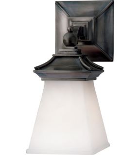 E.F. Chapman Chinoiserie 1 Light Bathroom Vanity Lights in Bronze With Wax CHD1515BZ WG