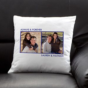 Personalized Photo Throw Pillows   Two Pictures