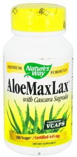 Natures Way   Aloe MAXLAX 445 mg.   100 Vegetarian Capsules