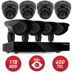 Defender 8 Channel Smart Security DVR with Hard Drive (4) Bullet and (4) Dome Ultra Hi Res Surveillance Cameras 21136