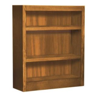 Concepts In Wood Midas Single Wide 3 Shelf Dry Oak Bookcase MI3036 D
