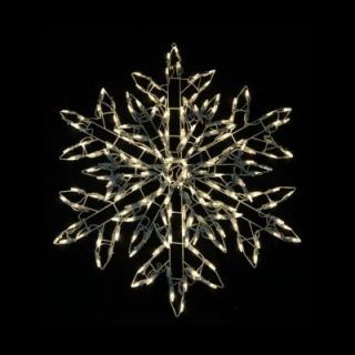 35 in. 180 Light LED Warm White Twinkling Snowflake Sculpture 7407097.0