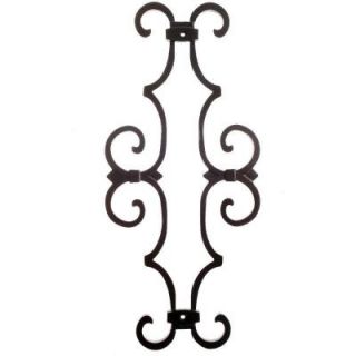 Pegatha New England Classic 17 in. x 7 5/8 in. Aluminum Black Baluster Centerpiece NECB