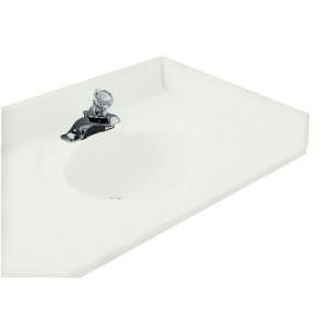 American Standard 22 in. Cultured Marble Right Hand Sidesplash in White CMB8224.800