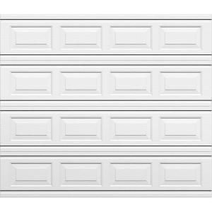 Martin Garage Doors Select Collection Traditional 8 ft. x 7 ft. Short Panel White Mist Steel Back Insulation Garage Door HDIY 000208