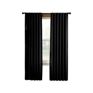 Curtainworks Saville 108 in. Black Thermal Curtain Panel 1Q803808BK