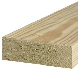 3 in. x 8 in. x 16 ft. #1 Appearance Grade Pressure Treated Timber 427607