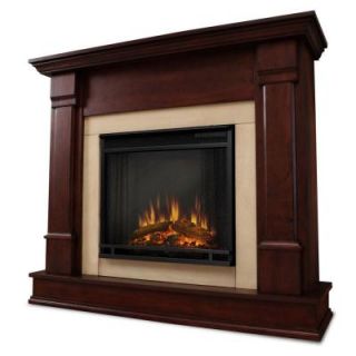 Real Flame Silverton 48 in. Electric Fireplace in Dark Mahogany G8600E DM