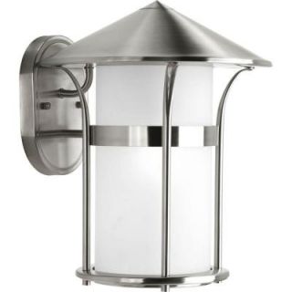 Progress Lighting Welcome Collection Wall Mount Outdoor Stainless Steel Lantern P6005 135
