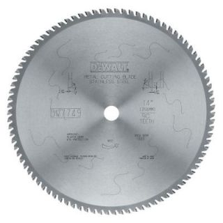 DEWALT 14 in. 90 Tooth Stainless Steel Cutting Blade DISCONTINUED DW7749