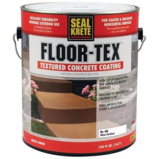 Seal Krete 1 gal. Floor Tex Textured Concrete Coating Tintable White Base 440001
