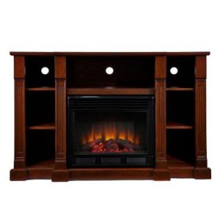 Southern Enterprises Kendall 52 in. Media Console Electric Fireplace in Espresso FE9386