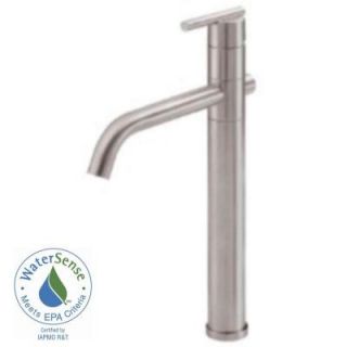 Danze Parma Single Hole 1 Handle High Arc Bathroom Vessel Faucet in Brushed Nickel D225058BN