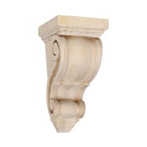 Foster Mantels Classic 5 in. x 10 1/2 in. x 5 3/4 in. Wood Corbel C119A
