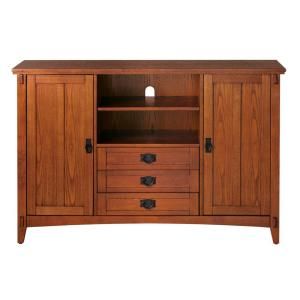 Home Decorators Collection 53 in. W Artisan Light Oak 3 Drawer TV Cabinet 0808200950