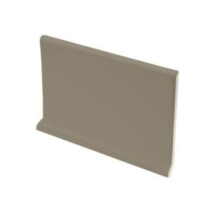 U.S. Ceramic Tile Color Collection Matte Cocoa 4 in. x 6 in. Ceramic Cove Base Wall Tile DISCONTINUED U296 AT3410