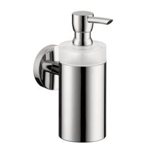 Hansgrohe Wall Mount Brass and Plastic Soap Dispenser in Chrome 40514000