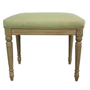 Elegant Home Fashions 21 in. W x 15 in. D x 18 in. H Tiffany Bench in Distress White/Pistachio HDBNH451
