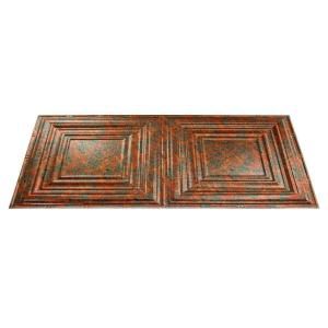 Fasade Traditional 3   2 ft. x 4 ft. Copper Fantasy Glue up Ceiling Tile G52 11