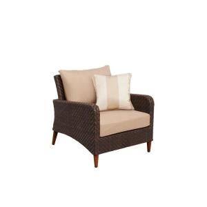 Brown Jordan Marquis Patio Lounge Chair in Harvest with Regency Wren Throw Pillow M12110 L 7