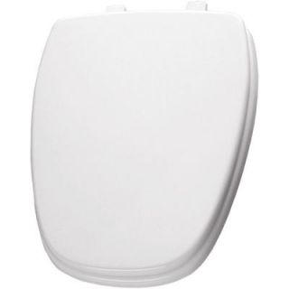BEMIS Round Closed Front Toilet Seat in White 124 0210 000