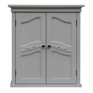 Elegant Home Fashions Venice 24 in. H x 22 in. W x 8 in. D Wall Cabinet in White HDT549