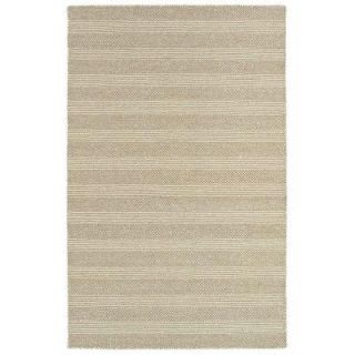 LR Resources Tribeca White and Beige 8 ft. x 10 ft. Reversible Wool Dhurry Indoor Area Rug LR04311 WHBE810