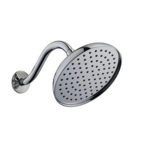 Pegasus 7.5 in. Water Generated Engine 1 Spray Showerhead with Shower Arm and Flange in Chrome 58008 1201