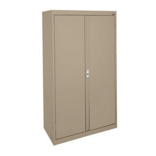 Sandusky System Series 36 in. W x 64 in. H x 18 in. D Double Door Storage Cabinet with Adjustable Shelves in Tropic Sand HA3F361864 04