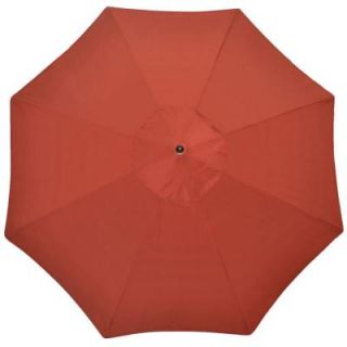 Plantation Patterns 11 ft. Patio Umbrella in Geranium Texture 9111 01220600