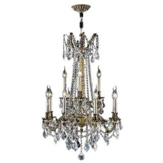 Worldwide Lighting Windsor Collection 12 Light Crystal and Antique Bronze Chandelier W83309B24