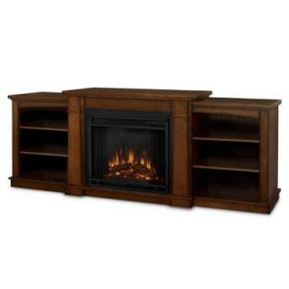 Real Flame Hawthorne 75 in. Media Console Electric Fireplace in Burnished Oak 2222E BO