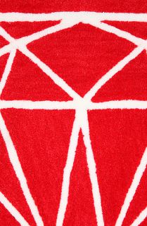 Diamond Supply Co Home Goods Brilliant 2 Tone Rug in Red & White
