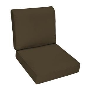 Hampton Bay Java Texture Outdoor Deep Seat Cushion Set DISCONTINUED FC01820B 9D1