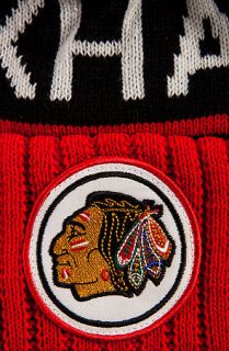 Mitchell & Ness Hat Chicago Blackhawks High 5 Beanie in Black