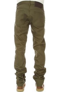 Naked & Famous Jeans Weird Guy in Selvedge Chino Khaki Green