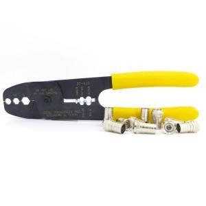 Ideal Coax Strip and Crimp Tool Kit with F Connectors 30 433F