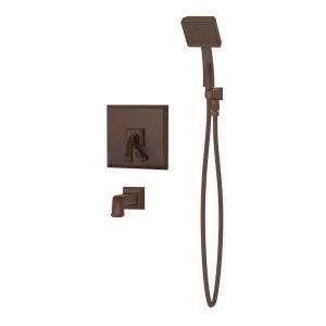 Oxford 1 Handle Single Spray Tub and Shower Faucet with Hand Shower in Oil Rubbed Bronze S 4204 ORB