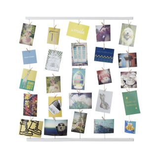 UMBRA Hangit Clothesline Picture Display Wall Decor, White