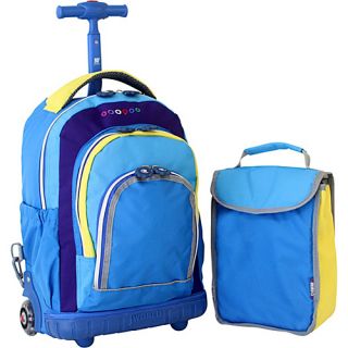 J World Lollipop Kids Rolling Backpack with Lunch Bag