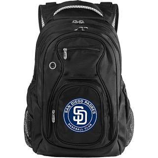 MLB San Diego Padres 19 Laptop Backpack Black   Denco Spor