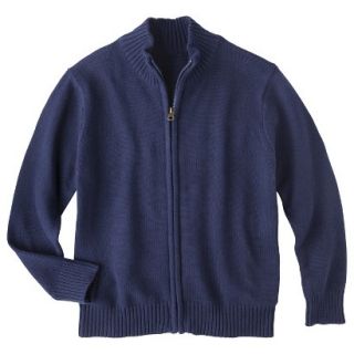 Cherokee Boys School Uniform Zippered Cardigan   Xavier Navy M