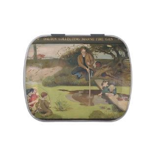 Ford Madox Brown Dalton Collecting Marsh Fire Gas Jelly Belly Candy Tins
