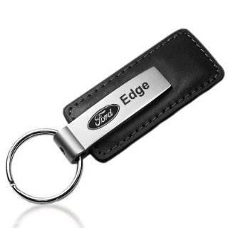 Ford Edge Black Leather Key Chain: Automotive
