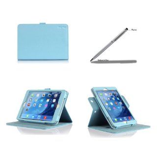 ProCase Apple iPad mini with Retina Display Case with bonus stylus pen   Rotating Stand Folio Case Cover (horizontal and vertical display) for iPad mini 2 (2013) and iPad mini (2012), with Smart Cover Auto Sleep/Wake (Blue): Baby